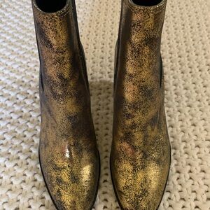 Lauren Ralph Lauren Metallic Ankle Boots